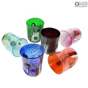 Juego de 6 vasos para beber Goto - Vaso de cristal de Murano