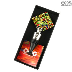 green_bottle_stopper_multicolor_mix_murano_glass_2