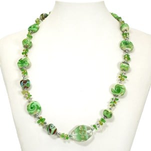 green_necklace_beads_original_ Murano_glass_omg