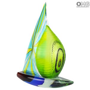 green_sail_boat_original_murano_glass_1