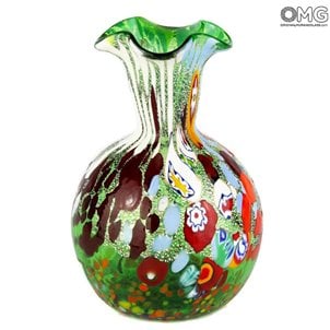 Lily Vase - Grün - Original Murano Glas OMG