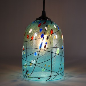Sospensione Mirò - Azzurro - Original Murano Glass