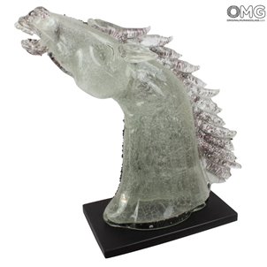 Cabeza de caballo - Alessandro Barbaro - Cristal de Murano original