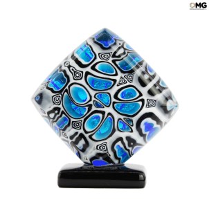 Rhombus Silver - fantasy - with silver - Original Murano Glass OMG