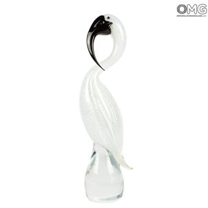 Tucan - Elegante Skulptur - Original Murano Glass OMG