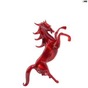 horse_red_miniature_original_murano_glass_omg