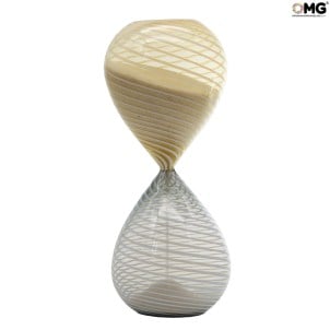 Reloj de arena - amarillo - Cristal de Murano original Omg