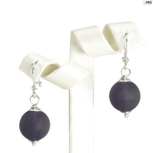 huelva_earrings_dark_purple_original_ Murano_glass_omg