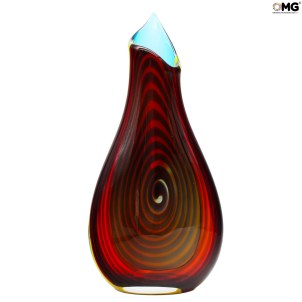 Hypnosis spiral Vase - Blown Vase - Original Murano Glass