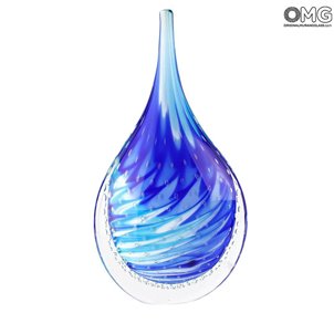 Tropfenvase Island - Sommerso - Original Murano Glass OMG