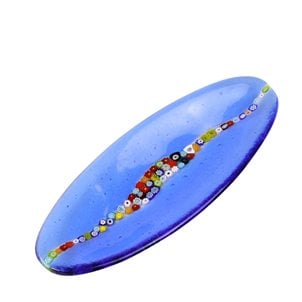 Piatto in murrina - blu - Svuotatasche in vetro di Murano