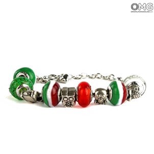 Pandoralike - Bracelet Style Italien - Verre de Murano
