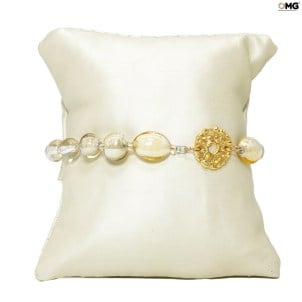 Pulseira Nizza - Com ouro - Vidro Murano Original OMG Pulseira Nizza - Com ouro - Vidro Murano Original OMG