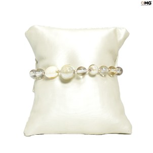 Armband Nizza - Mit Gold - Original Murano Glas OMG Armband Nizza - Mit Gold - Original Murano Glas OMG