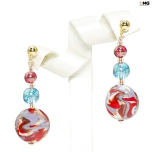 bijoux_boucles_d'oreilles_rouge_lipsia_original_murano_glass_omg