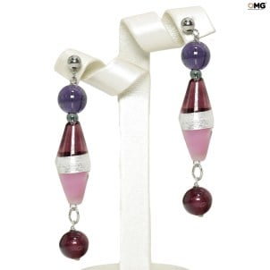 jewellery_earrings_silver_pink_riga_original_murano_glass_omg8