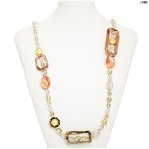 joyas_collar_largo_oro_rosa_riga_original_murano_glass_omg