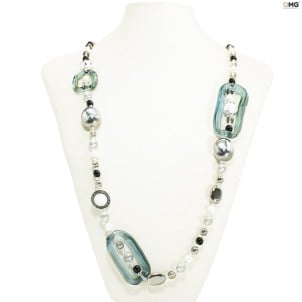 jóias_long_necklace_grey_silver_lipsia_original_murano_glass_omg