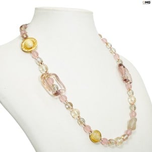 jewellery_necklace_gold_pink_riga_original_murano_glass_omg1