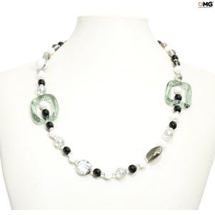 Jewellery_necklace_grey_silver_lipsia_original_murano_glass_omg