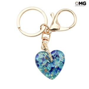 Keychain - gold leaf - Original Murano Glass OMG