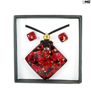 joyería_colgante_oro_rojo_original_cristal_murano_omg