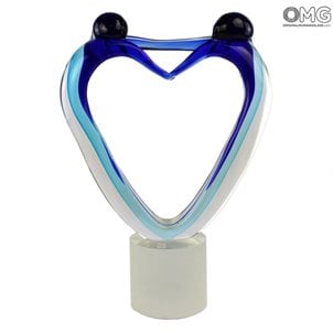 Blaue Liebhaber - Untergetaucht - Original Murano Glass OMG