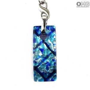 keychain_rectangle_murano_glass_blue