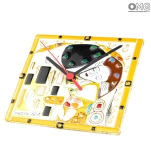 klimt_table_clock_little_murano_glass_1