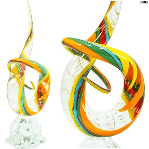 愛情結雕塑 - 多色 - 原版穆拉諾玻璃 OMG