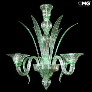 Венецианская люстра Mazzini Green - Lance - Original Murano Glass