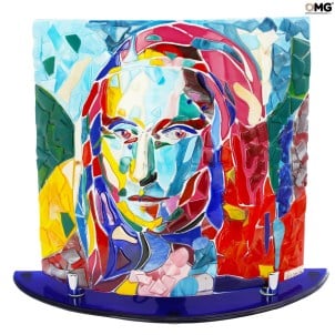 Gioconda - Leonardo da Vinci 공물 - 오리지널 Murano Glass OMG