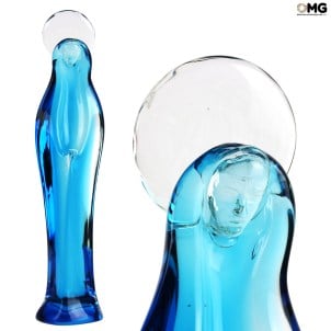 麥當娜 - 水晶淺藍色 - Original Murano Glass Omg
