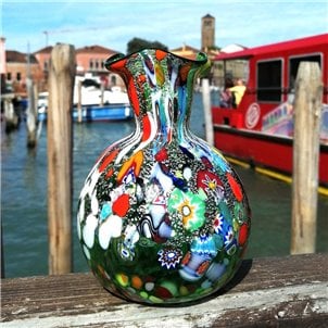 lily_vase_green_external_ Murano_glass