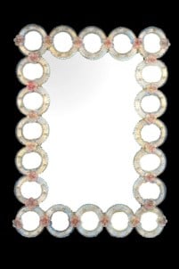 lisippo_flower_pink_gold_mirror_original_ Murano_glass_omg