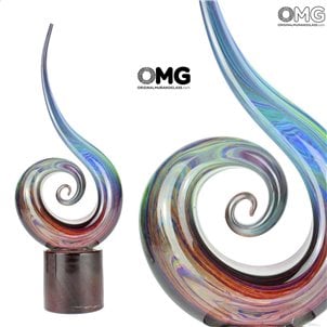 Love Wave-옥수 조각-Original Murano Glass Omg