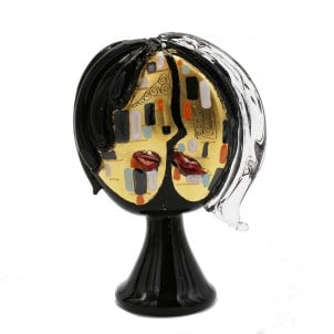 amoureux_face_klimt_murano_glass_venetian_omg233