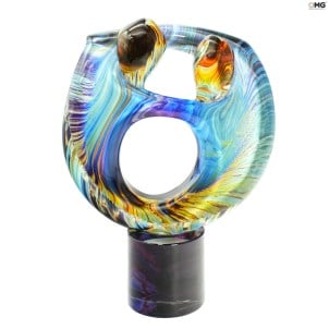 lovers_hug_round_calcedony_original_murano_glass_omg