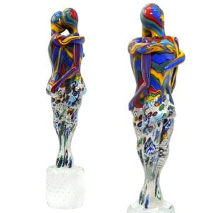 恋人たち_multicolor_silver_murrine_original_ Murano_glass_omg