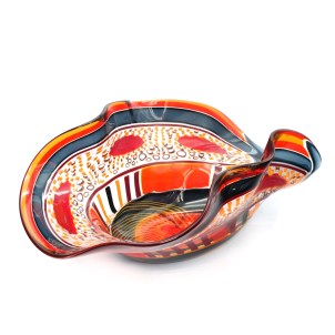 Luxus-Mittelstück_Barbados_Murrine_Original_Muranoglas_oh mein Gott