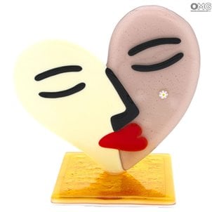 Madame Heart - vidro com ouro puro - Vidro Murano Original OMG®