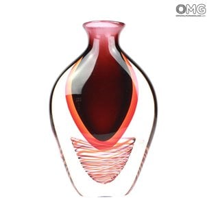 mago_red_vase_submerged_99_ Murano_glass