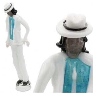 Escultura de cristal de Murano bailando Michael Jackson MJ