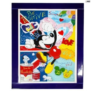 Rato Mickey - Pop Art - Homenagem exclusiva - Vidro Murano Original OMG