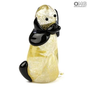millefiori_murrina_gold_dog_murano_glass_sit