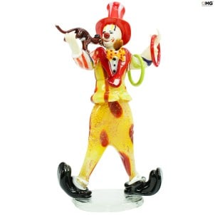 Monkey_Juggler_clown_original_murano_glass_omg