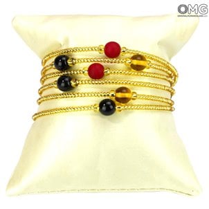 Moon Tears Oro - Bracelet - Verre de Murano Original