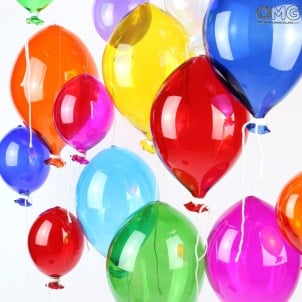 Balão de vidro Murano Original - para pendurar como decoração - Vidro Murano Original OMG