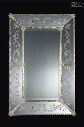 Veneza Âmbar - Espelho veneziano de parede