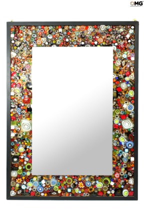 Murrine Mosaic - Wall Venetian Mirror - Murano Glass 